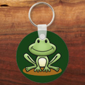 Cute Green Frog Sleutelhanger (Voorkant)