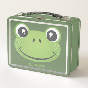 Cute Green Frog Terug naar school Ivorike Lunc