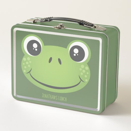 Cute Green Frog | Terug naar school | Ivorike Lunc (Voorkant)