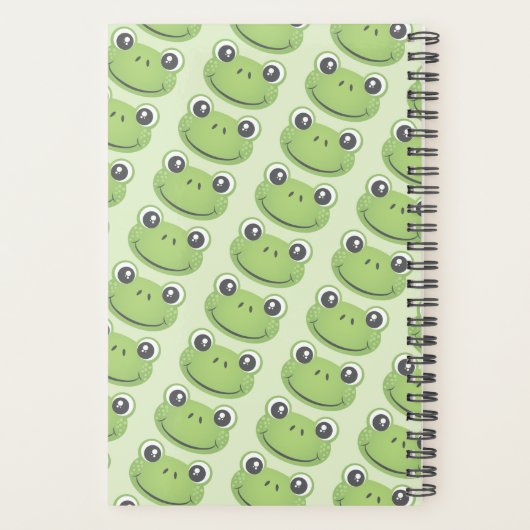 Cute Green Frog | Terug naar school | Planner (Achterkant)