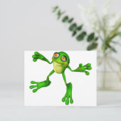 Cute Green Froggy Briefkaart (Staand voorkant)