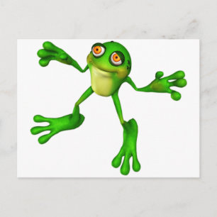 Cute Green Froggy Briefkaart