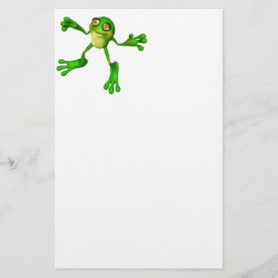 Cute Green Froggy Briefpapier