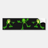 Cute Green Froggy Bumpersticker (Voorkant)
