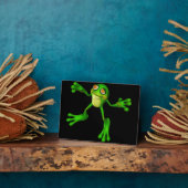 Cute Green Froggy Fotoplaat (Zijkant)