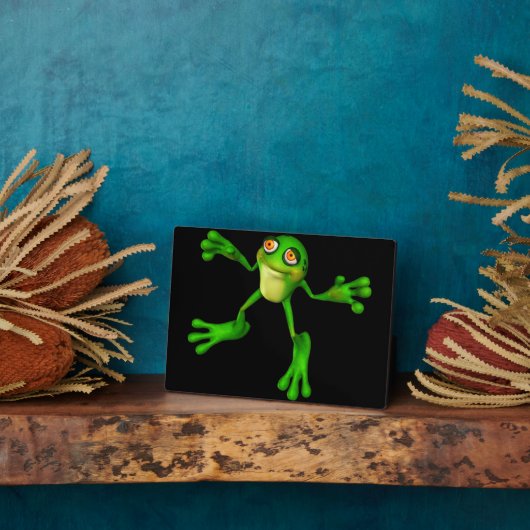Cute Green Froggy Fotoplaat (Zijkant)