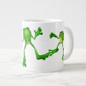 Cute Green Froggy Grote Koffiekop (Voorkant rechts)