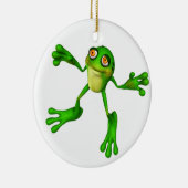 Cute Green Froggy Keramisch Ornament (Rechts)