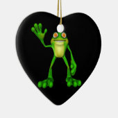 Cute Green Froggy Keramisch Ornament (Rechts)
