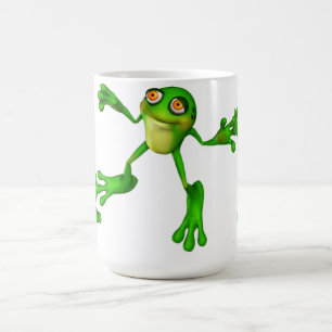 Cute Green Froggy Koffiemok