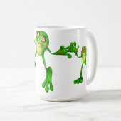 Cute Green Froggy Koffiemok (Voorkant rechts)