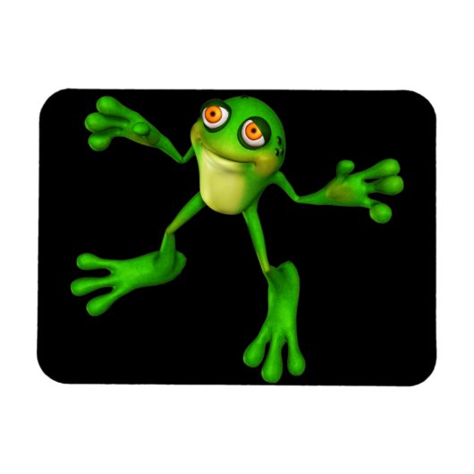 Cute Green Froggy Magneet (Horizontaal)