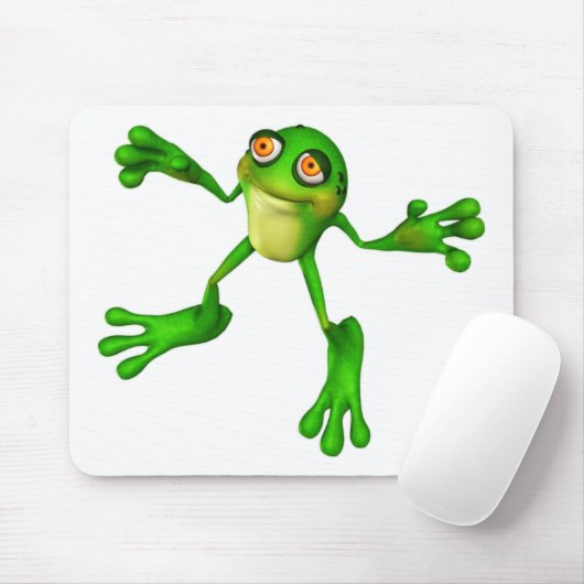 Cute Green Froggy Muismat (Met muis)