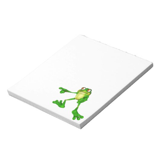 Cute Green Froggy Notitieblok (Linkerzijde)