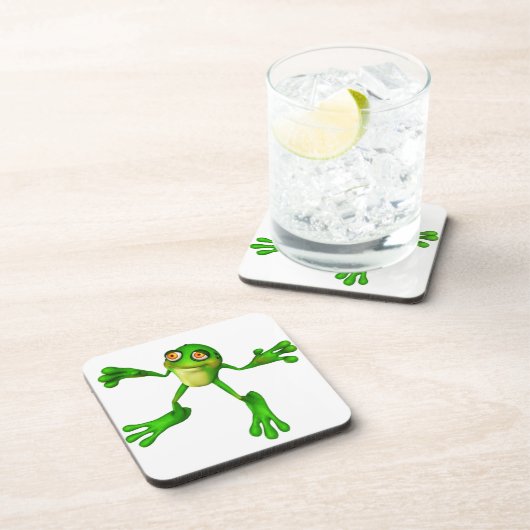 Cute Green Froggy Onderzetter (Rechterzijde)