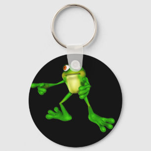 Cute Green Froggy Sleutelhanger