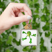 Cute Green Froggy Sleutelhanger (Hand)