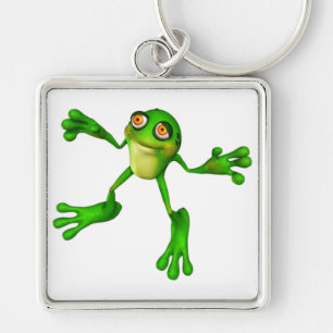 Cute Green Froggy Sleutelhanger
