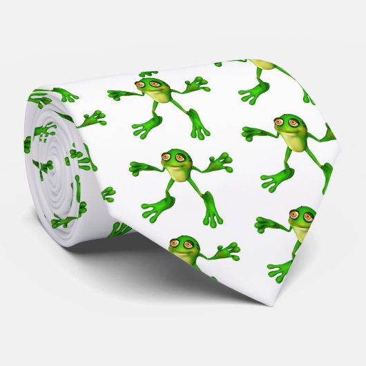 Cute Green Froggy Stropdas (Opgerold)