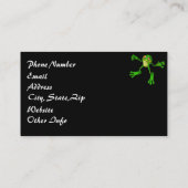 Cute Green Froggy Visitekaartje (Achterkant)