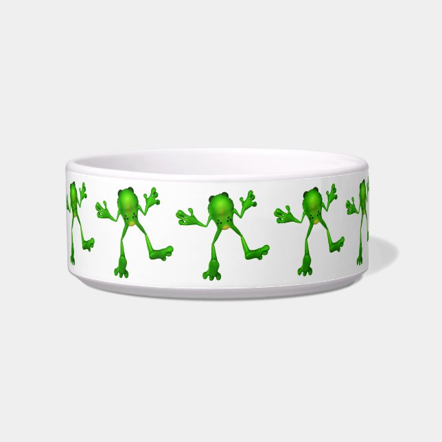 Cute Green Froggy Voerbakje (Links)