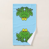 Cute Green Frogs Design Bath Towel Set Bad Handdoek (Handdoek)