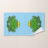 Cute Green Frogs Design Bath Towel Set Bad Handdoek (Handdoek)