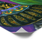 Cute Green Genie Girl Big Eyes Doll Magic Bottle Poster (Hoek)