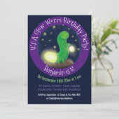 Cute green glow-cartoon illustratie kaart (Staand voorkant)