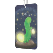 Cute green glow-cartoon illustratie luchtverfrisser (Links)