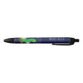 Cute green glow-cartoon illustratie zwarte inkt pen (Bodem)