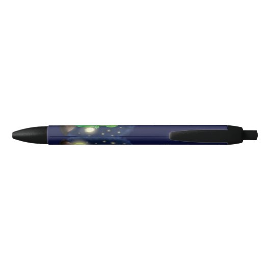 Cute green glow-cartoon illustratie zwarte inkt pen (Achterkant)