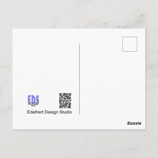 Cute Green Grasshopper DIY Briefkaart (Achterkant)