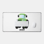 Cute green happy boerderij tractor cartoon illustr bureaumat (Keyboard & Muis)