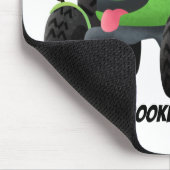 Cute green happy boerderij tractor cartoon illustr muismat (Hoek)