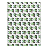 Cute green happy boerderij tractor cartoon illustr tafelkleed (Voorkant)