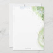 Cute Green Happy Grandmoeder Unique Birthday Invit Kaart (Achterkant)