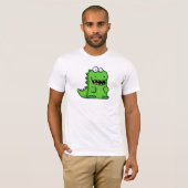 Cute Green Happy-Saurus T-shirt (Voorkant volledig)