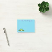 Cute green hongkikker cartoon illustratie post-it® notes (Kantoor)