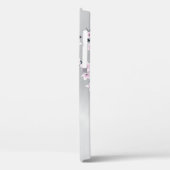 Cute Green Hummingbird Cherry Blossom Monogram Case-Mate iPhone Case (Achterkant / Links)