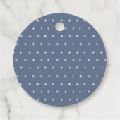 Cute Green Ink Blue Boy schoft Baby shower Bedankjes Labels (Achterkant)