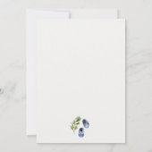 Cute Green Ink Blue Boy schoft Baby shower Bedankkaart (Achterkant)
