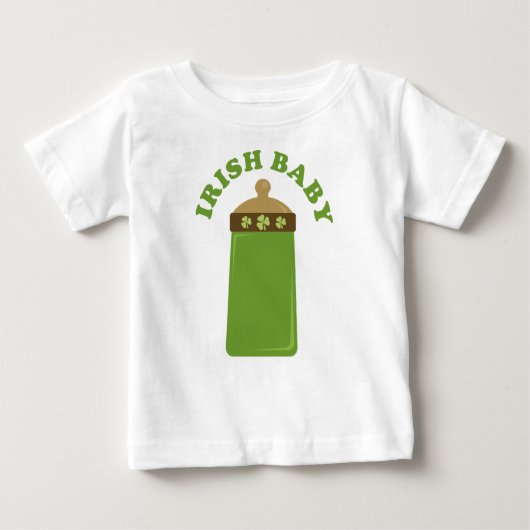 Cute Green Irish Baby Baby Tee Shirt (Voorkant)