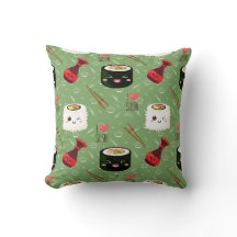 Cute green Kawaii Sushi-patroon
