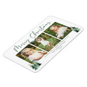 Cute Green Kerstbomen Holiday 3 Foto Magneet (Linkerzijde)