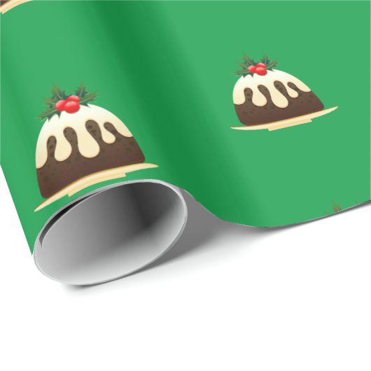 Cute Green Kerstdeding-wrappingpapier Cadeaupapier (Rol Hoek)