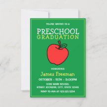 Cute Green Kinderen Kindergarten Afstuderen