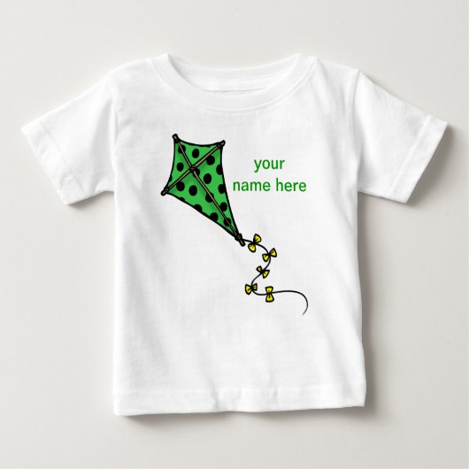 Cute Green Kite Toddler Long Sleeves (Voorkant)