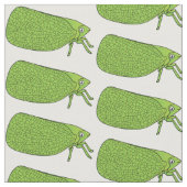 Cute green leaf hopper insect cartoon stof (Close Up)