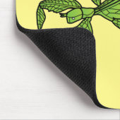 Cute green leaf insect cartoon muismat (Hoek)